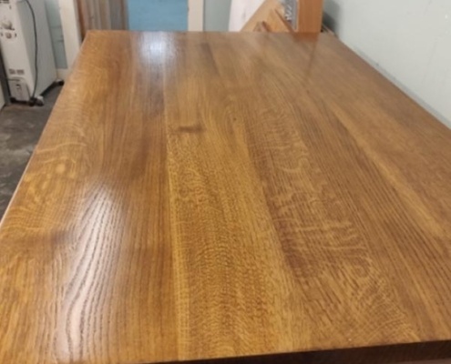 wooden table repaired